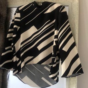 Zara black and white blouse! Size small!